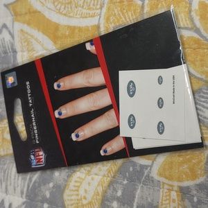 NFL Jets Fingernail Tattoos